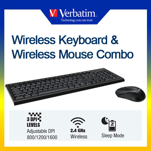 verbatim wireless keyboard and mouse