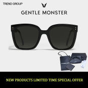 Gentle Monster KUKU Square Sunglasses UV400 Protection Case