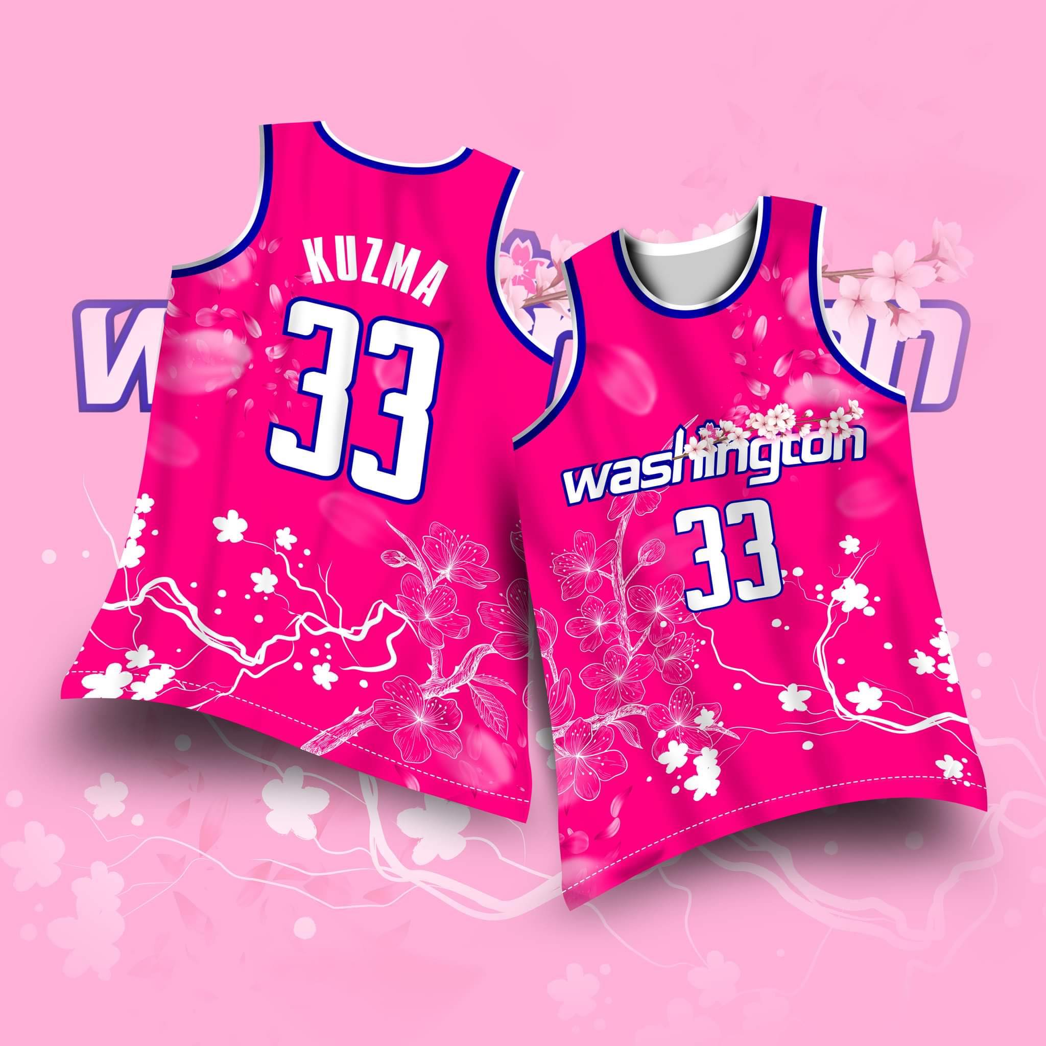 washington wizards jersey pink