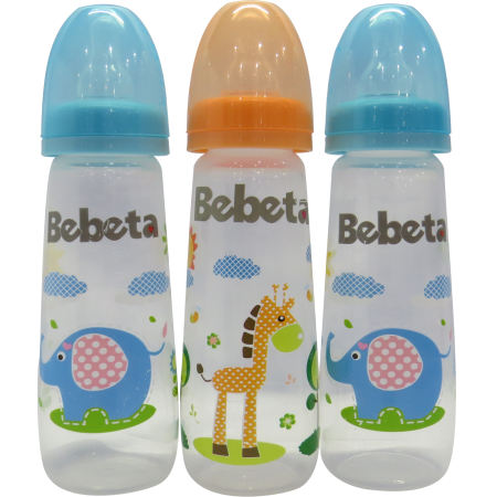 Bebeta Feeding Bottle with New Measurement Hood, 9oz, 3-Pack