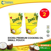 Exora Premium Pure Coconut Cooking Oil 175ml Pouch 100% Cholesterol Free