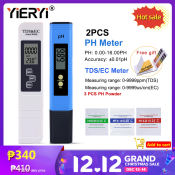 Digital Water Quality Tester for Hydroponics, Aquariums, Drinking Water