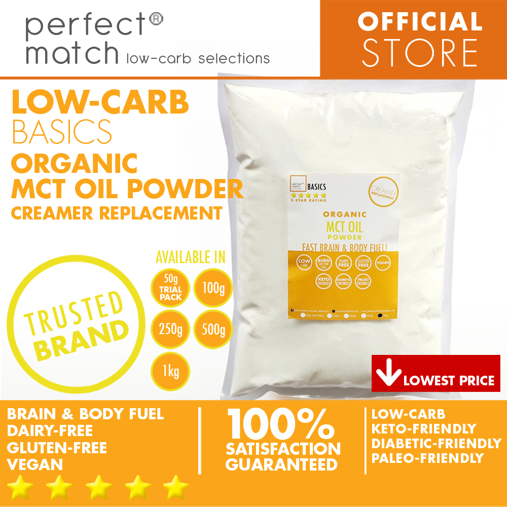 PerfectMatch Low-carb® Organic MCT Oil Powder - Keto Coffee Creamer