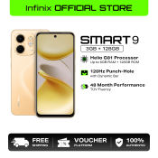 Infinix Smart 9 Smartphone Up to 8 GB Extended Ram 6.7" 120Hz Display with Dynamic Bar and Chipset by MediaTek Helio G81