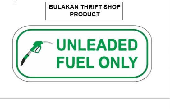 Unleaded Sticker for Jeep 2.5x10 inches