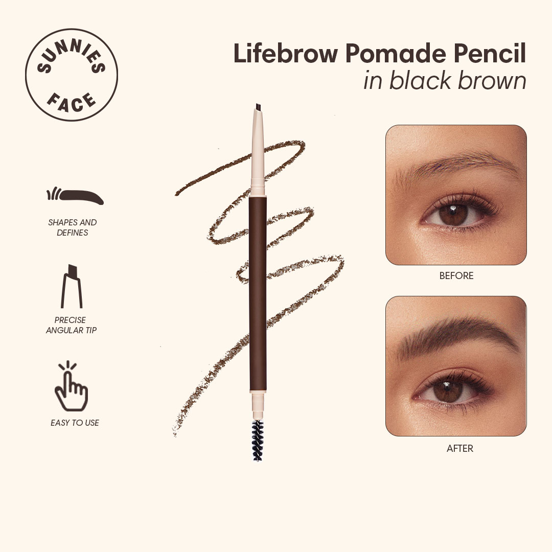 Discount on Sunnies Face  shoes - SKU: Sunnies Face Lifebrow Pomade Pencil [Brow-Defining Pomade Pencil] (Black Brown)