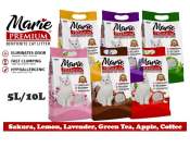 Marie Premium Bentonite Cat Litter in Various Scents