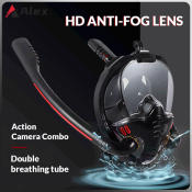 Alex Professional Snorkeling Set with Silicone Tempered Glass Mask