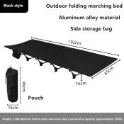 SHINECRAVE Foldable Camping Cot Bed - Ultralight and Waterproof