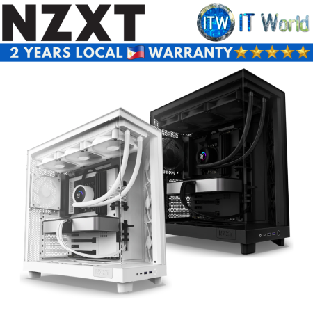 Itw | Nzxt H6 Flow Compact Dual-Chamber Mid-Tower Airflow Tempered Glass PC Case