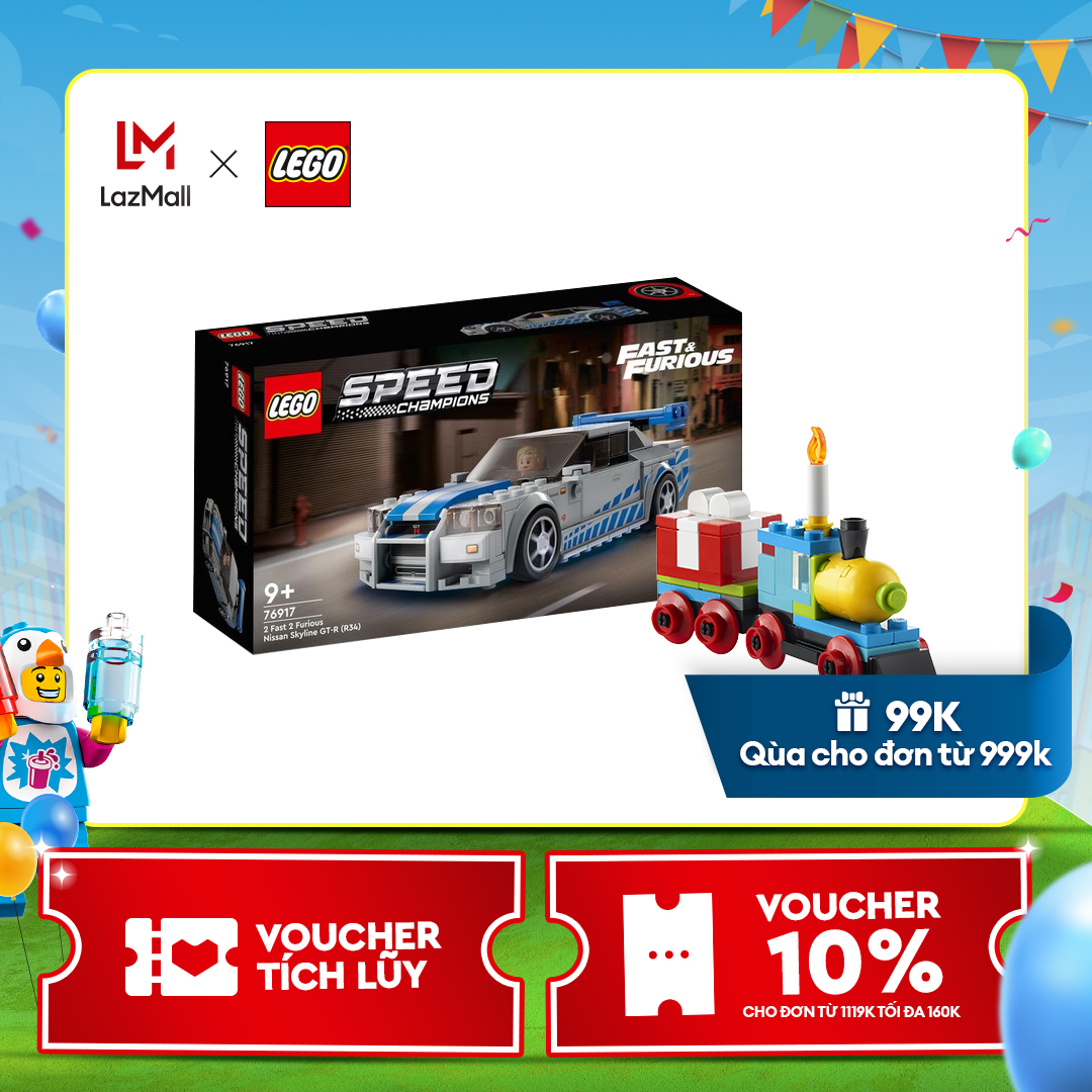 VOUCHER 5% GIẢM ĐẾN 100K LEGO Speed Champion 76917 Siêu Xe Nissan Skylight