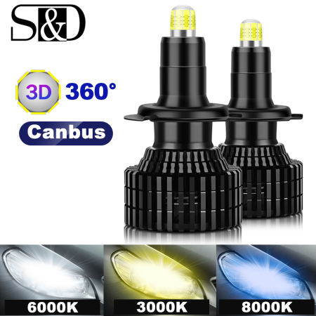 S&D 2Pcs Car LED Headlight Kit - 120W, 20000LM