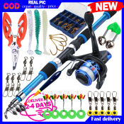 Telescopic Fishing Rod Set with Reel and Accessories
