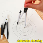 High-Quality Drawing Compass Set with Pencil Leads for School