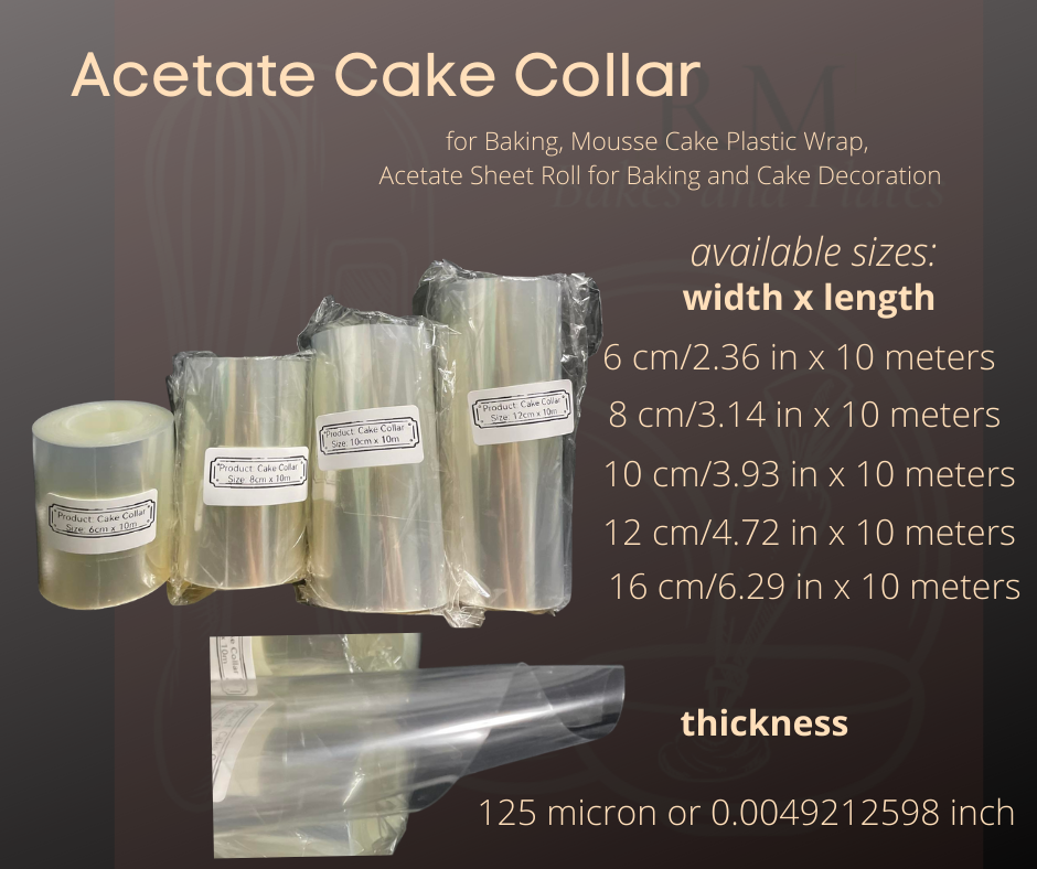 6/8cm Acetate Cake Collar Transparent Cake Roll DIY Acetate Sheet