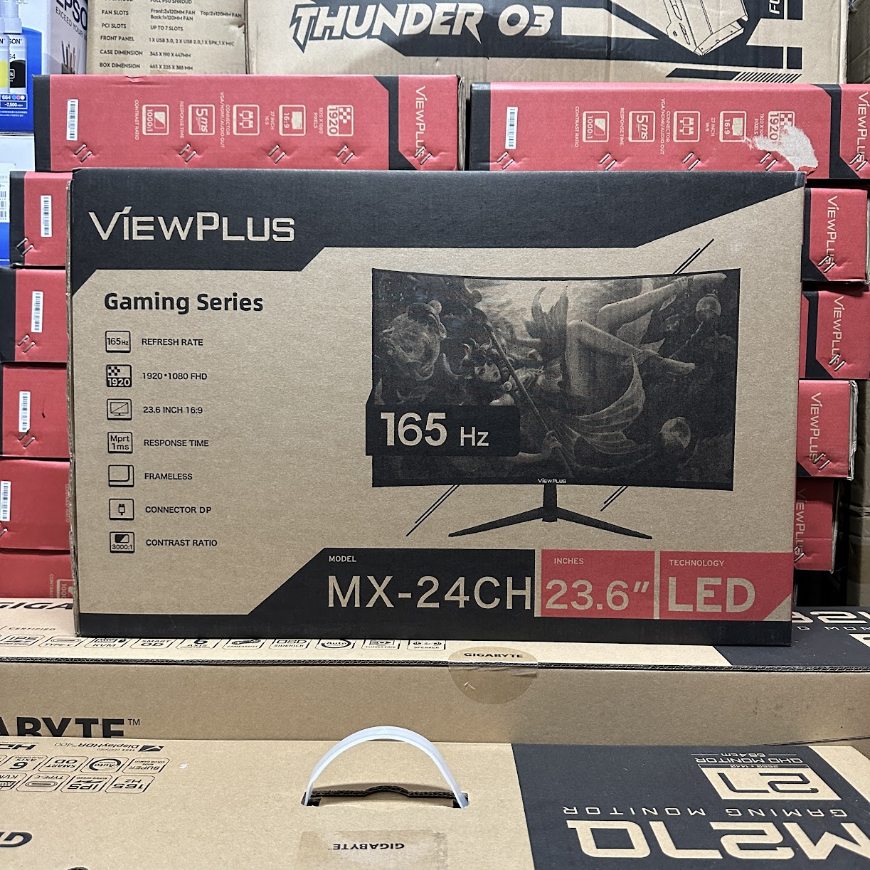 Viewplus MX-24CH 24" Full HD 1080p VA 165hz 1ms R1500 RGB Curved Gaming Monitor DP HDMI