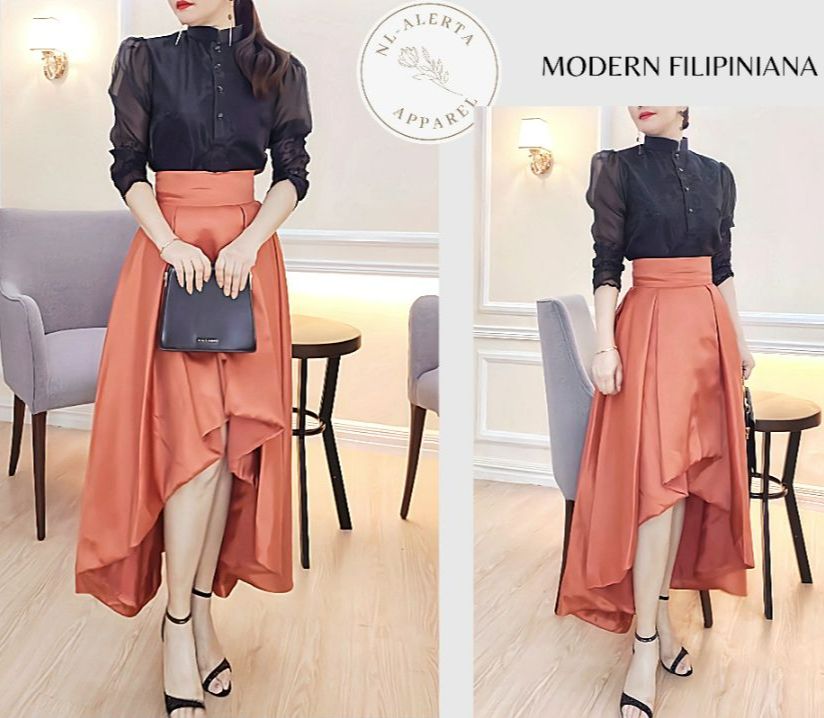 Modern filipiniana attire pants hotsell