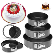 Nonstick Springform Cake Pan Set - 3 Sizes, Leakproof