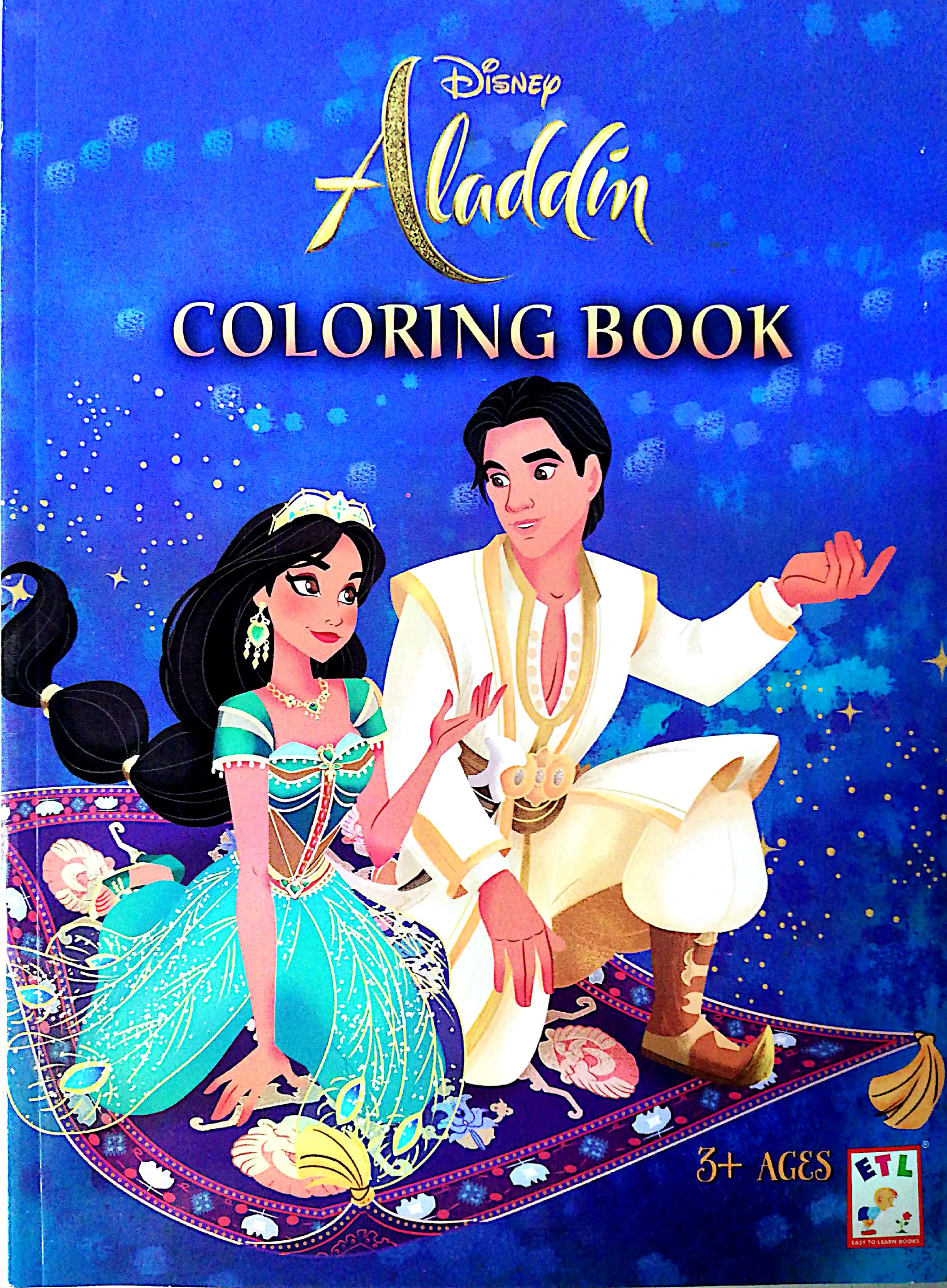 DISNEY Coloring Books for Kids Set -- 3 Coloring Books for Kids Ages 4-8  and 2-4 with Stickers (Aladdin, Lion King, Alice in W - Coloring Books for Kids  Set -- 3