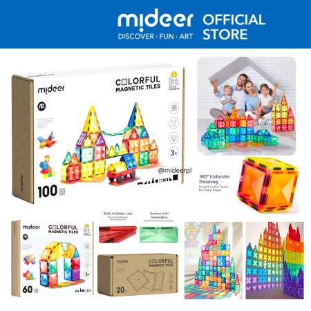 Mideer Colorful Magnetic Tiles by Mideer