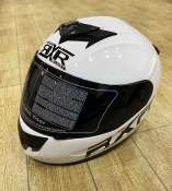 RXR Full Face Helmet with Black Visor, Size Large