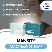 Mansity Niacinamide Soap for Even Skin Tone and Clarity