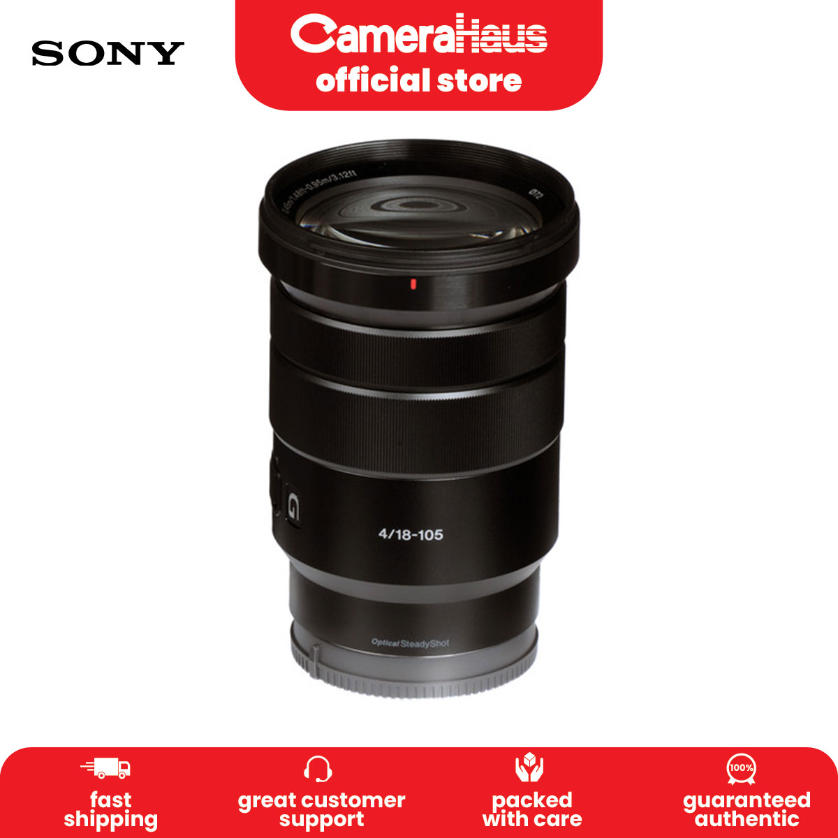 Lens Sony 105 Mm Sony E PZ 18-105mm F4 G OSS Lens Telephoto Lens For