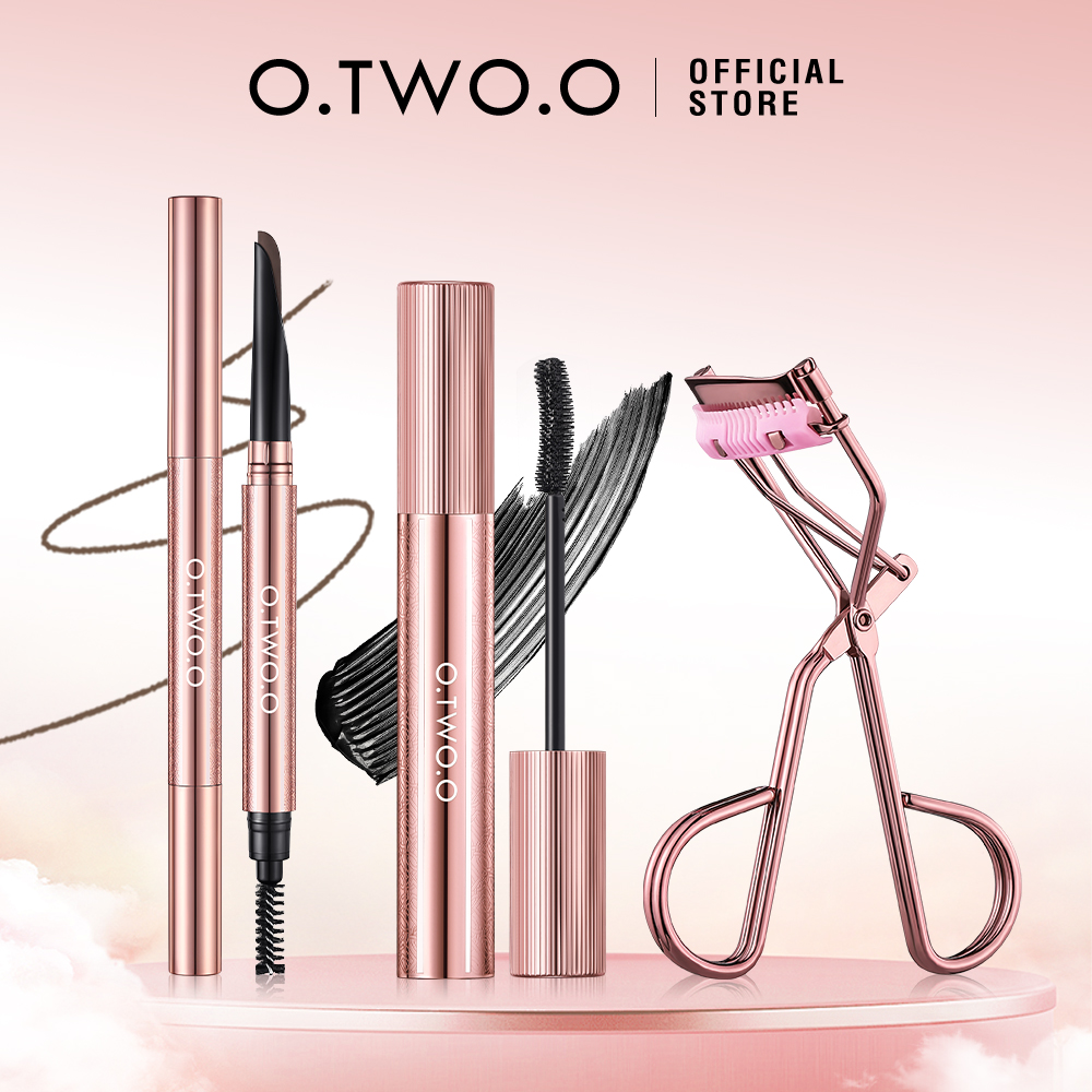 Discount on O.TWO.O  shoes - SKU: O.TWO.O 3PCS Eyes Makeup Volumizing Waterproof Mascara+Eyelash Curler Comb+ High Pigment Eyebrow Pen