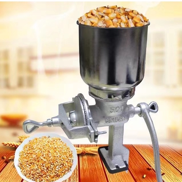 Grain Mill Grain Grinder Manual Mill Food Grinder Hand Crack Corn Grinder  Crank Grains Oats Corn Wheat Coffee Nuts Malt Mill Hand Operated Grain Mill