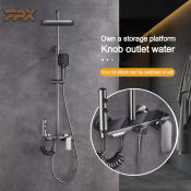 Fpx 2023 Shower Set, Stainless Steel, High Pressure, Gray