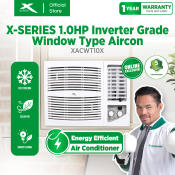 X-SERIES 1HP Energy Efficient Window Aircon with Silver Ion Filter