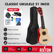 Soprano Ukulele Set with Accessories and Tutorial - RIXTON