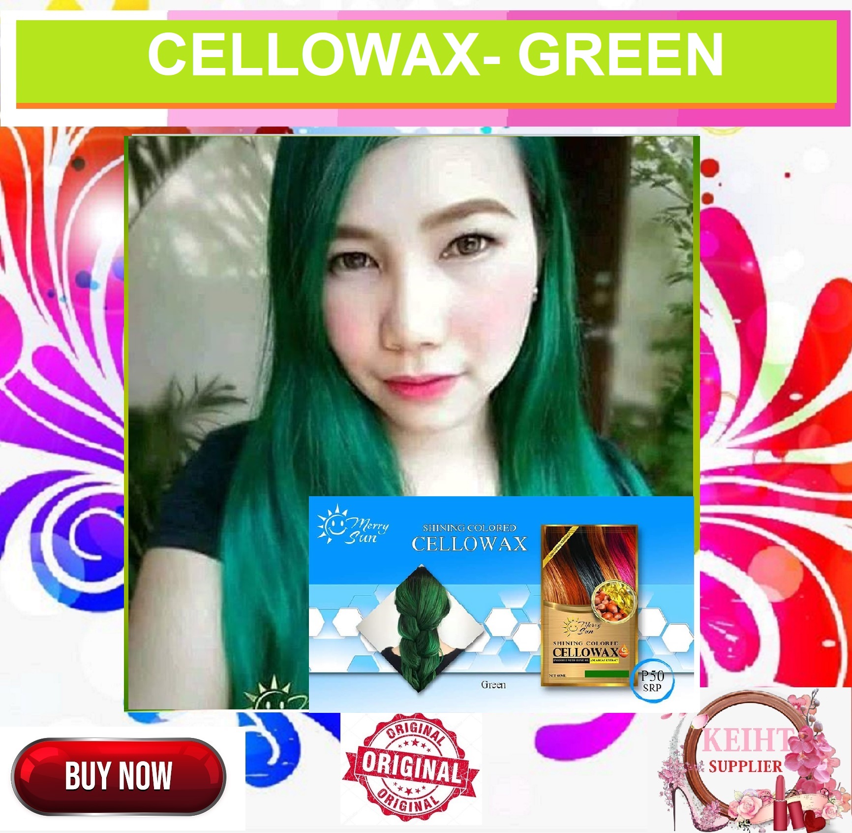 Shop Hair Color Green Cellowax with great discounts and prices online Aug  2023 Lazada Philippines