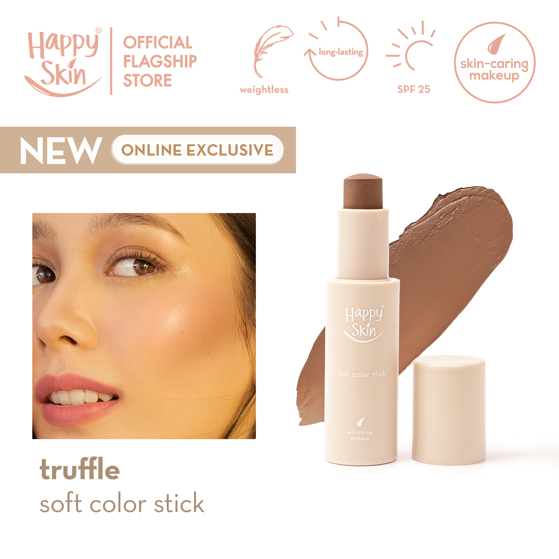 Discount on Happy Skin  shoes - SKU: Happy Skin Off Duty Soft Color Stick in Truffle