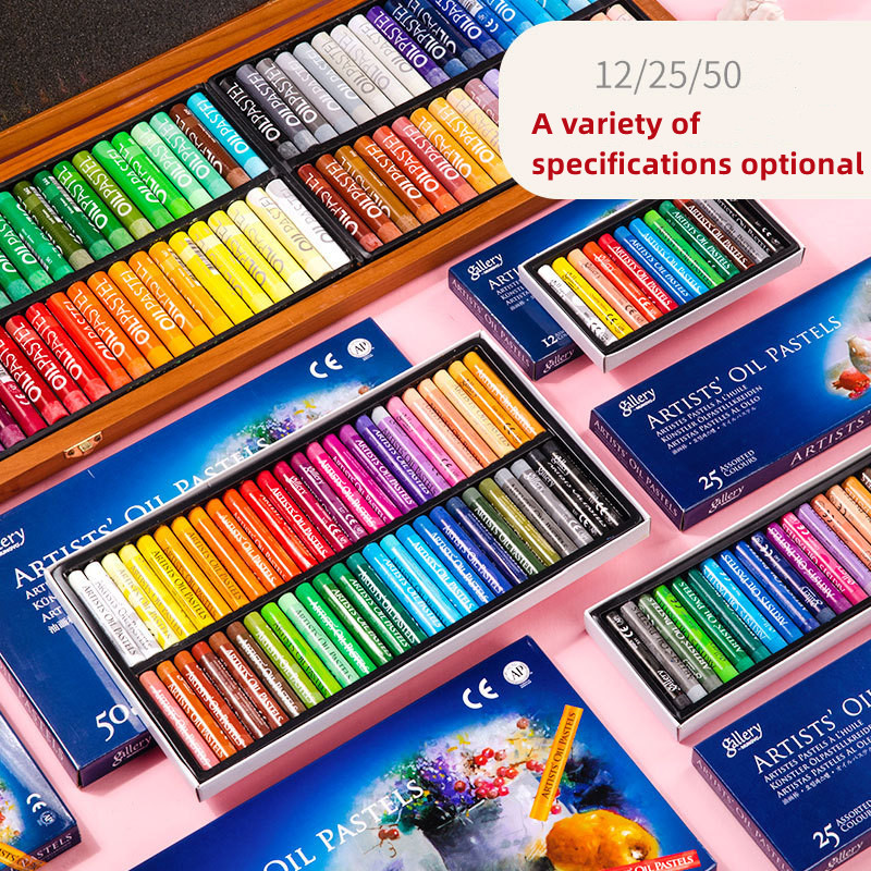 12/25/50 Colors Oil Pastel for Artist Student Graffiti Soft Pastel Painting  Drawing Pen School Stationery Art Supplies Soft Crayon Set