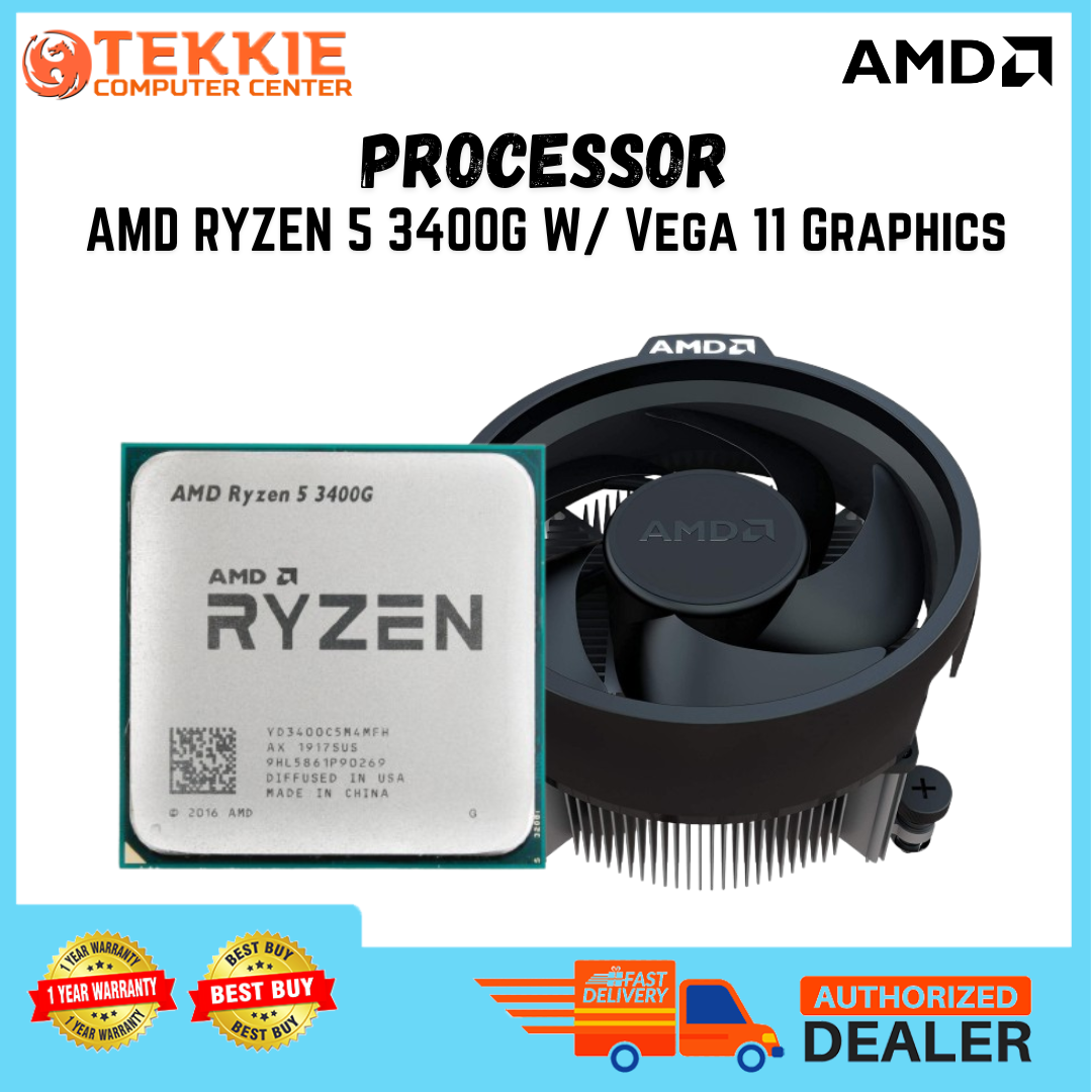 AMD Ryzen 3400G Traytype Processor with Radeon RX Vega 11