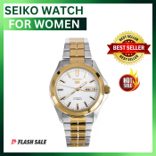 Seiko Two Tone Silver Strap For Women