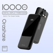 Orashare OH10 10000mAh Fast Charging Power Bank with Display