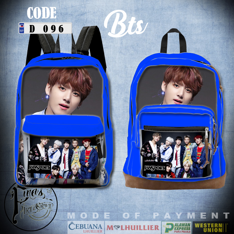 PALAY BTS Backpack for Boys Kpop BTS Bangtan School Backback for Student  with Cable Vent, Backpack