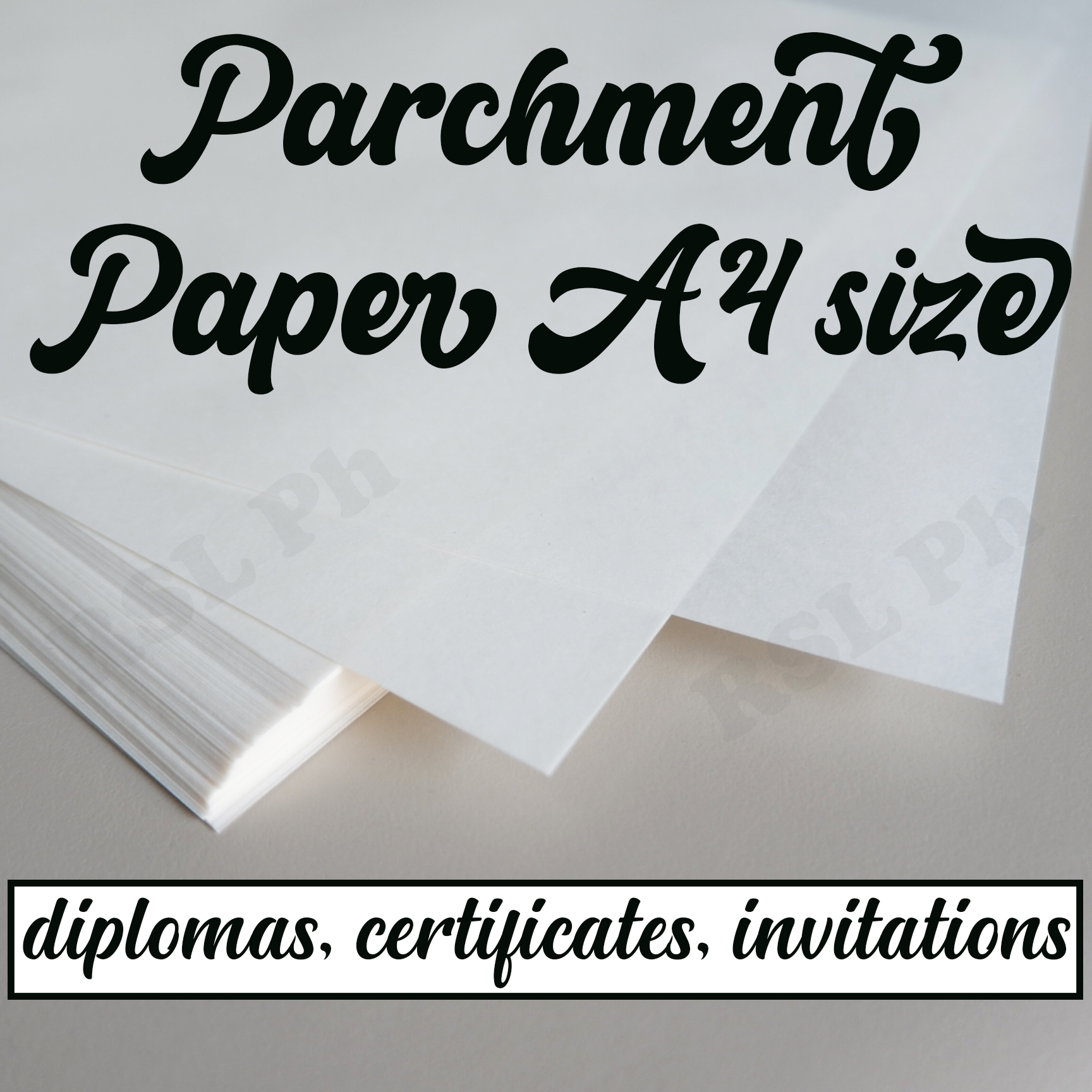 Parchment Paper Certificates