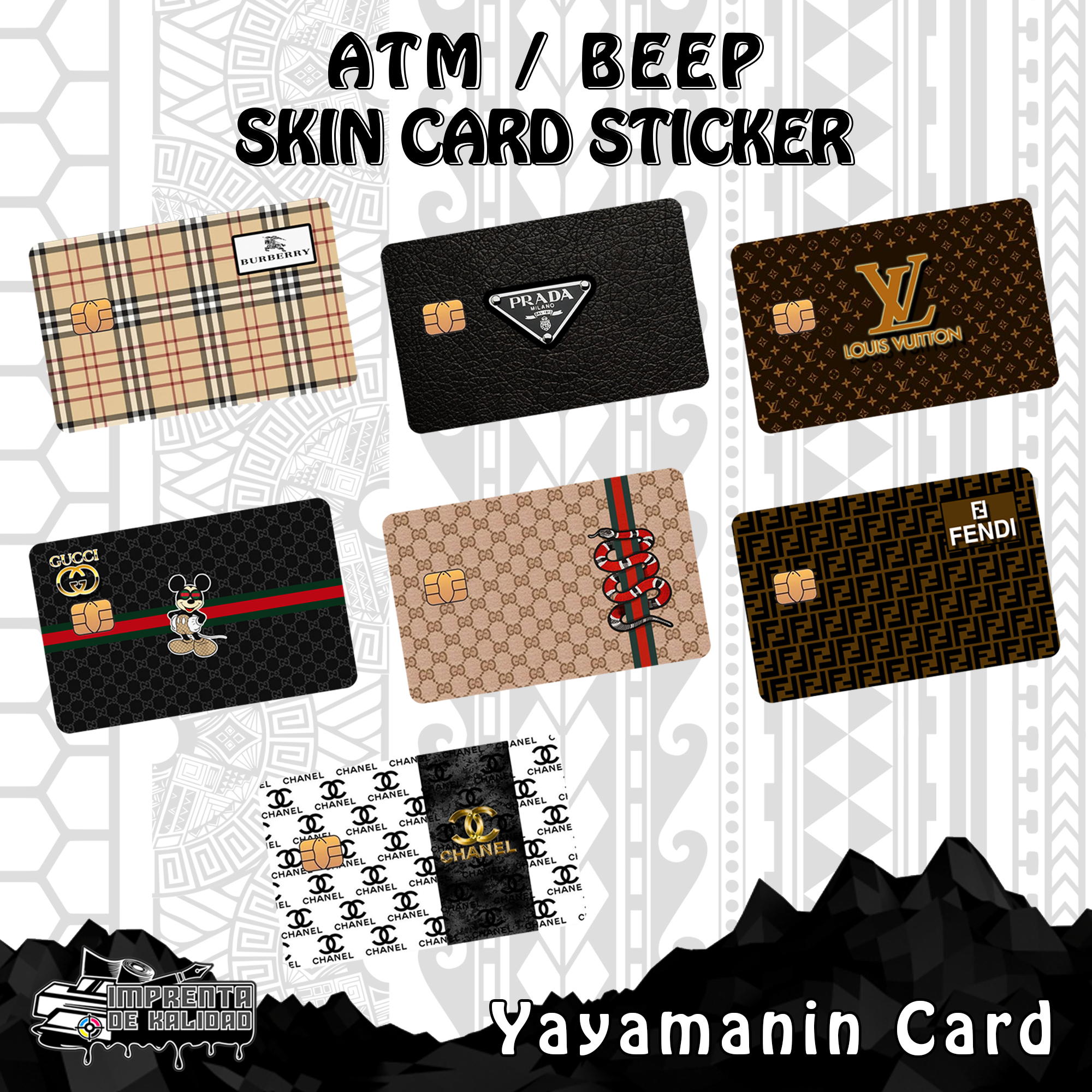 Personalized / customized Skins for your atm, debit, credit, beep,  membership, ID cards