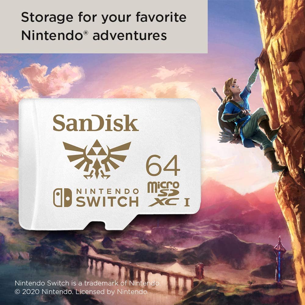 SanDisk 128GB 100MB/s microSDXC Memory Card for Nintendo Switch