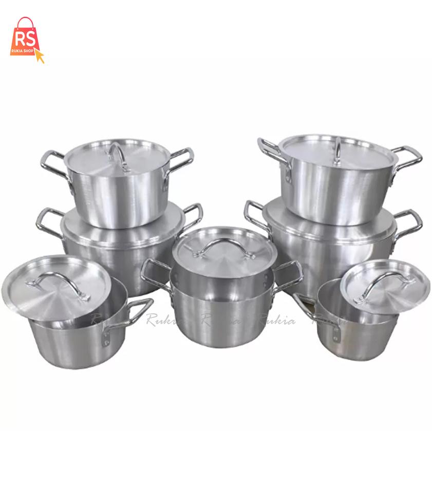 Moremi Kitchen Utensils - Big Professional sets of cooking pots for very large  cooking. very heavy. and very quality.used by classy matured  people.. for more enquiries call 07018451668.or watsapp 08093889730  #eruiyawo #arewawife #