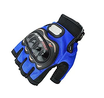 pro biker gloves blue