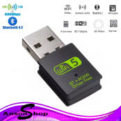 USB WiFi Bluetooth Adapter - Dual Band Wireless Dongle