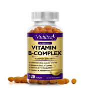 Mulittea Vitamin B Complex Capsule Reduce Stress & Supports Better Moods ,Assists Nervous System Health & Energy