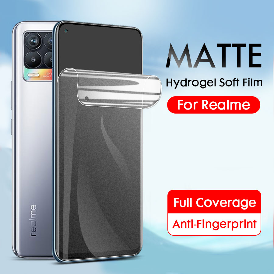 Full Cover Matte Hydrogel Film Screen Protector For Realme 8i 9i 5i 6i 7 9 3 Pro C55 C20 C21 C21Y C25Y C25s C35 C11 C31 Narzo 20 50i 50 50A Prime X3 SuperZoom