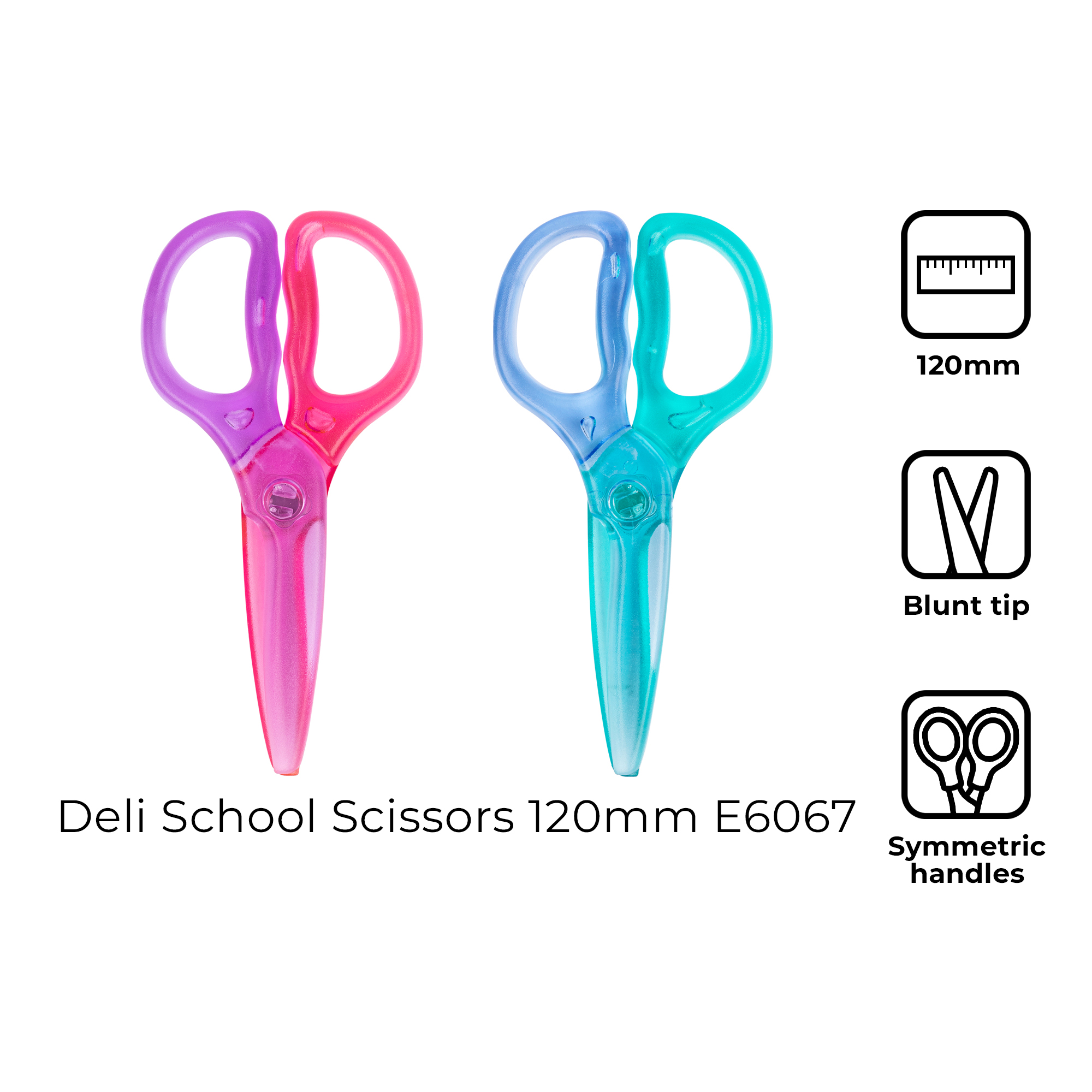 NEW Elmish Lot of 48 School Classroom Scissors 13.2 cm Student