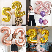 32" Foil Number Balloons - Happy Birthday Party Decorations