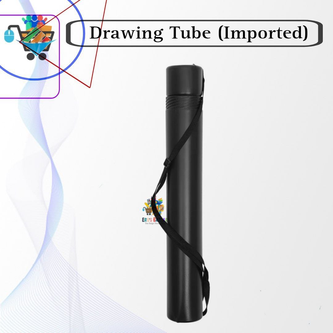 Drawing Tube Blueprint Case Telescoping Art Tube Large Plastic Black  Storage Tube Expandable Plastic Waterproof and Light Resistant Poster Tube  with Strap